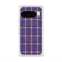 Premium Square Case with Pixelsnap［ Tartan Check - Purple ］