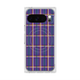 Premium Square Case with Pixelsnap［ Tartan Check - Purple ］