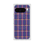 Premium Square Case with Pixelsnap［ Tartan Check - Purple ］