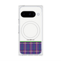 Premium Square Case with Pixelsnap［ CASEPLAY Tartan Check - Purple ］