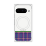 Premium Square Case with Pixelsnap［ CASEPLAY Tartan Check - Purple ］