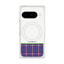 Premium Square Case with Pixelsnap［ CASEPLAY Tartan Check - Purple ］