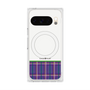 Premium Square Case with Pixelsnap［ CASEPLAY Tartan Check - Purple ］