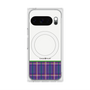 Premium Square Case with Pixelsnap［ CASEPLAY Tartan Check - Purple ］