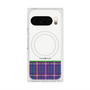 Premium Square Case with Pixelsnap［ CASEPLAY Tartan Check - Purple ］