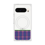 Premium Square Case with Pixelsnap［ CASEPLAY Tartan Check - Purple ］
