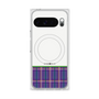 Premium Square Case with Pixelsnap［ CASEPLAY Tartan Check - Purple ］