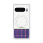 Premium Square Case with Pixelsnap［ CASEPLAY Tartan Check - Purple ］