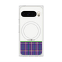 Premium Square Case with Pixelsnap［ CASEPLAY Tartan Check - Purple ］