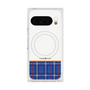 Premium Square Case with Pixelsnap［ CASEPLAY Tartan Check - Blue ］