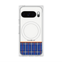 Premium Square Case with Pixelsnap［ CASEPLAY Tartan Check - Blue ］