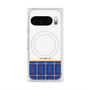 Premium Square Case with Pixelsnap［ CASEPLAY Tartan Check - Blue ］