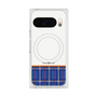 Premium Square Case with Pixelsnap［ CASEPLAY Tartan Check - Blue ］