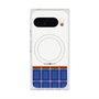 Premium Square Case with Pixelsnap［ CASEPLAY Tartan Check - Blue ］