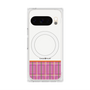 Premium Square Case with Pixelsnap［ CASEPLAY Tartan Check - Pink ］
