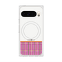 Premium Square Case with Pixelsnap［ CASEPLAY Tartan Check - Pink ］