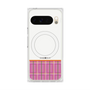 Premium Square Case with Pixelsnap［ CASEPLAY Tartan Check - Pink ］