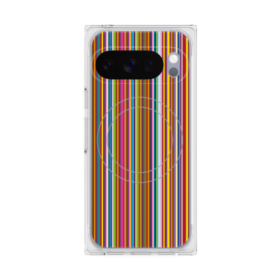 Premium Square Case with Pixelsnap［ Colorful Stripe ］