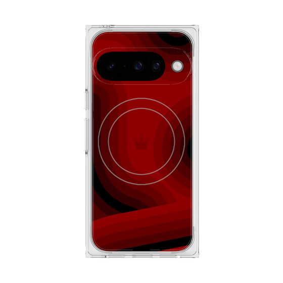 Premium Square Case with Pixelsnap［ CASEPLAY Winding Pattern - Red ］