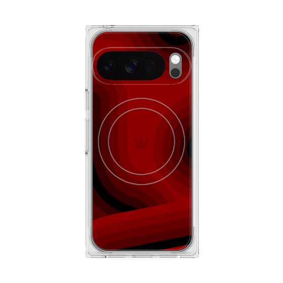 Premium Square Case with Pixelsnap［ CASEPLAY Winding Pattern - Red ］