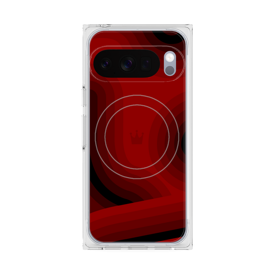 Premium Square Case with Pixelsnap［ CASEPLAY Winding Pattern - Red ］