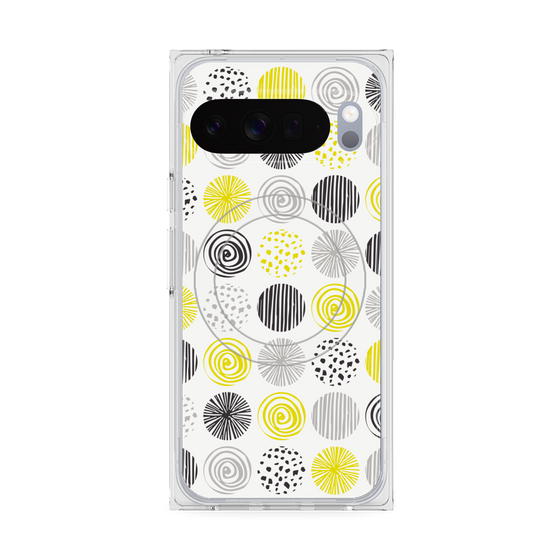 Premium Square Case with Pixelsnap［ Nordic Circle - Yellow ］