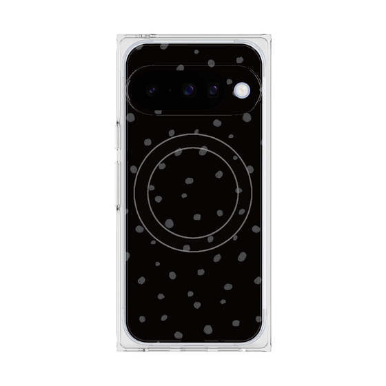 Premium Square Case with Pixelsnap［ Drawing Dot - Black ］