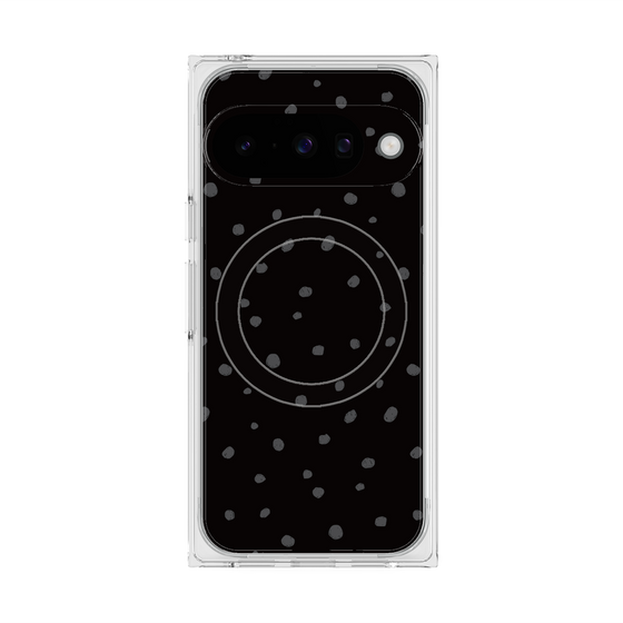 Premium Square Case with Pixelsnap［ Drawing Dot - Black ］