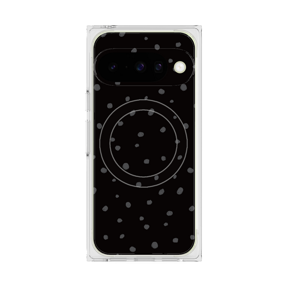 Premium Square Case with Pixelsnap［ Drawing Dot - Black ］