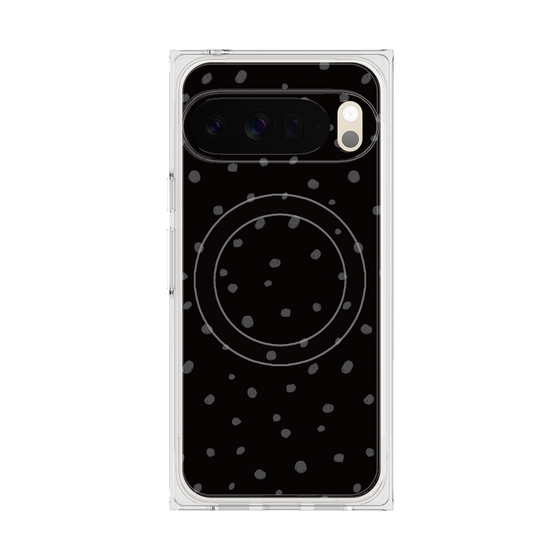Premium Square Case with Pixelsnap［ Drawing Dot - Black ］