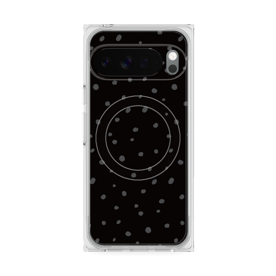 Premium Square Case with Pixelsnap［ Drawing Dot - Black ］
