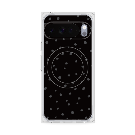 Premium Square Case with Pixelsnap［ Drawing Dot - Black ］