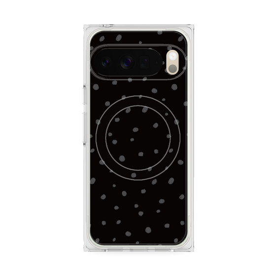 Premium Square Case with Pixelsnap［ Drawing Dot - Black ］