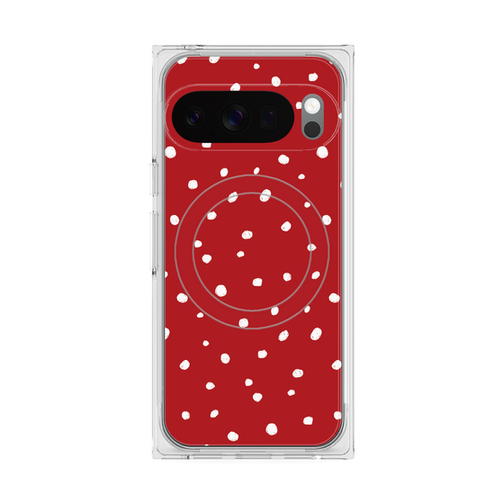 Premium Square Case with Pixelsnap［ Drawing Dot - Red ］