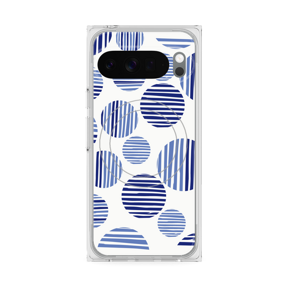 Premium Square Case with Pixelsnap［ Nordic Dot - Blue ］