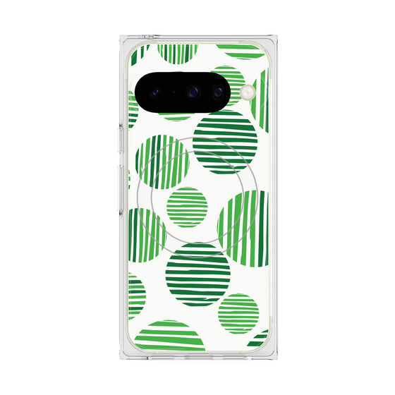 Premium Square Case with Pixelsnap［ Nordic Dot - Green ］