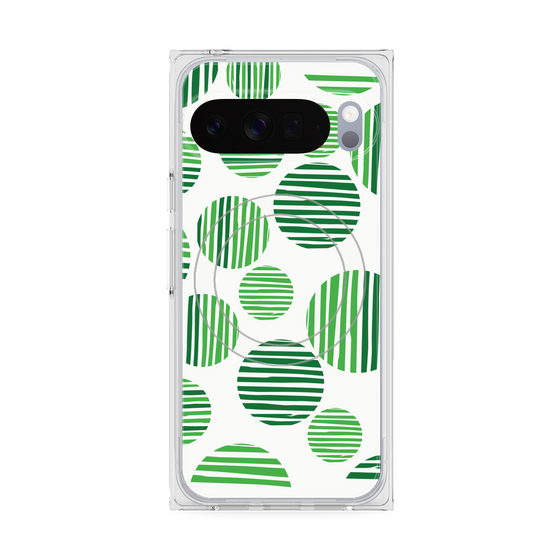 Premium Square Case with Pixelsnap［ Nordic Dot - Green ］