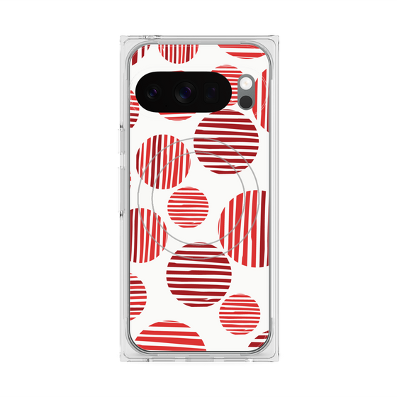 Premium Square Case with Pixelsnap［ Nordic Dot - Red ］