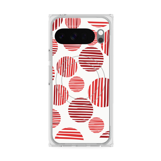 Premium Square Case with Pixelsnap［ Nordic Dot - Red ］