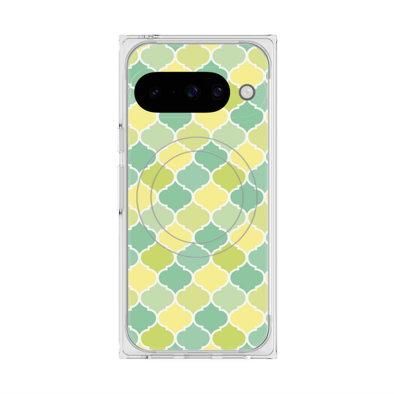 Premium Square Case with Pixelsnap［ Moroccan1 color - Green ］
