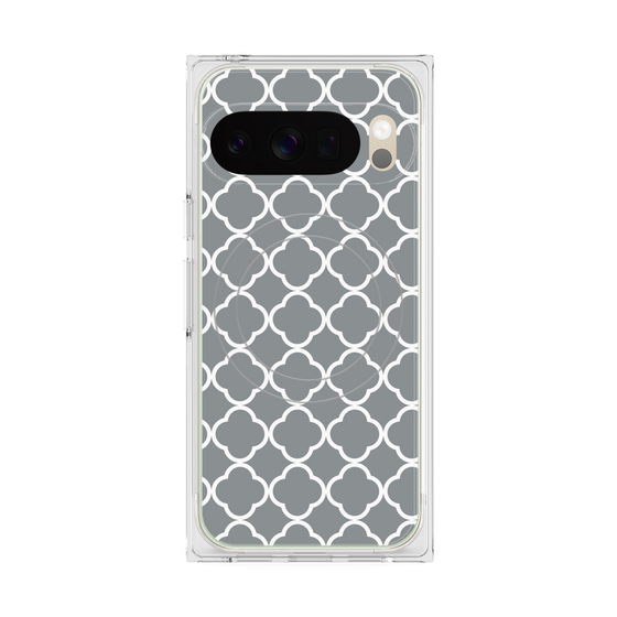 Premium Square Case with Pixelsnap［ Moroccan2 - Gray ］