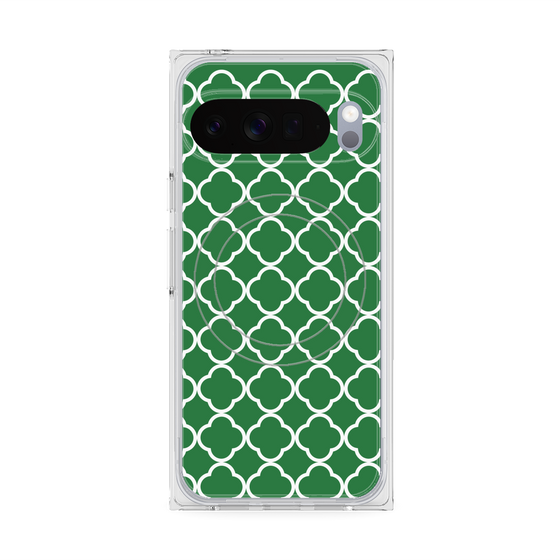 Premium Square Case with Pixelsnap［ Moroccan2 - Green ］