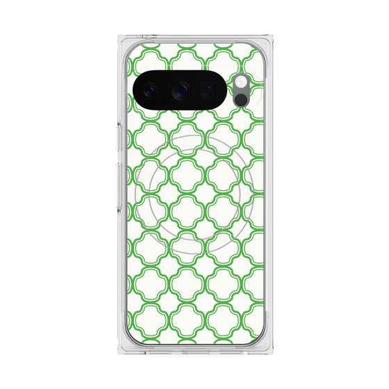 Premium Square Case with Pixelsnap［ Moroccan3 - Green ］