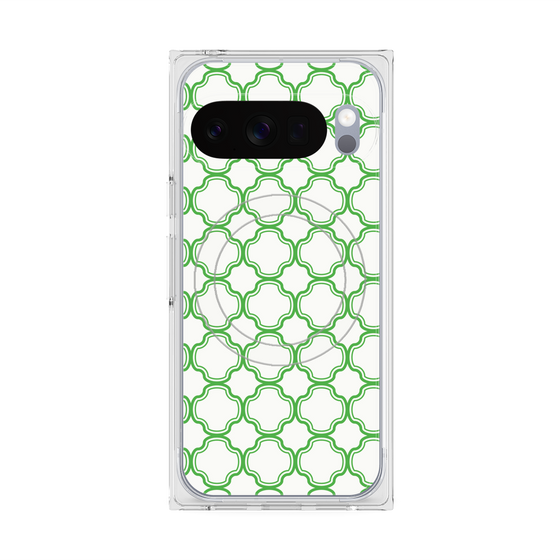 Premium Square Case with Pixelsnap［ Moroccan3 - Green ］