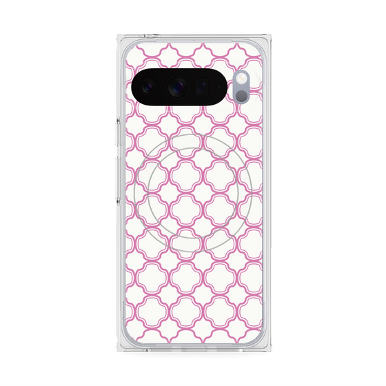 Premium Square Case with Pixelsnap［ Moroccan3 - Pink ］