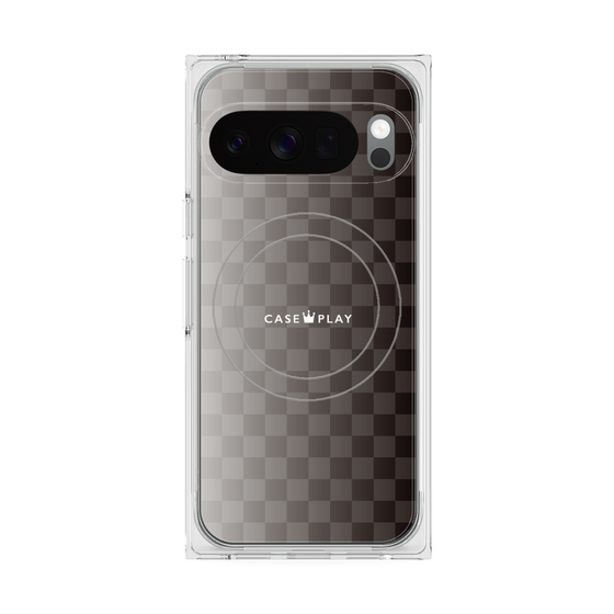 Premium Square Case with Pixelsnap［ CASEPLAY Check - Black ］
