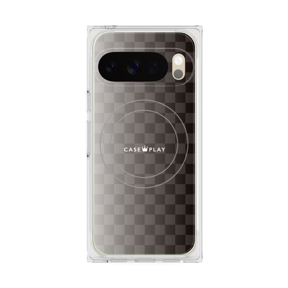 Premium Square Case with Pixelsnap［ CASEPLAY Check - Black ］