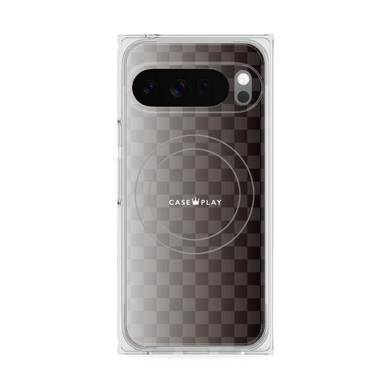 Premium Square Case with Pixelsnap［ CASEPLAY Check - Black ］