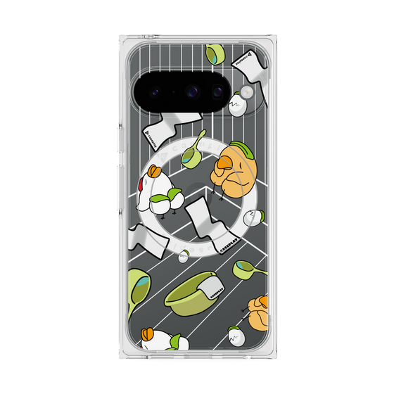 Premium Square Case with Pixelsnap［ Original - Bird Sauna ］