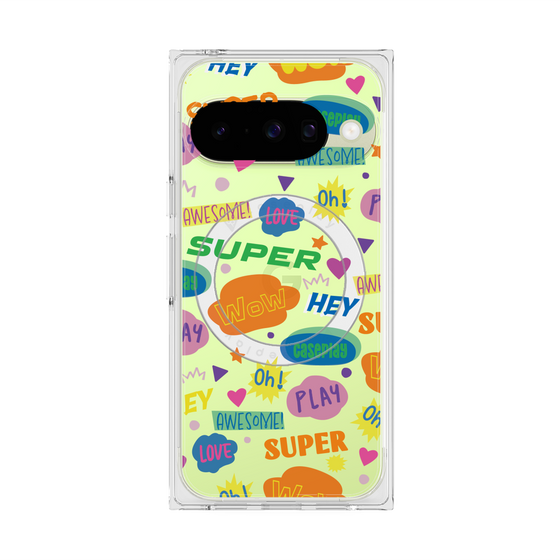 Premium Square Case with Pixelsnap［ Original - Colorful Moji ］